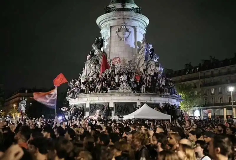 PROTESTE DOPO IL PRIMO TURNO DELLE ELEZIONI LEGISLATIVE IN FRANCIA 