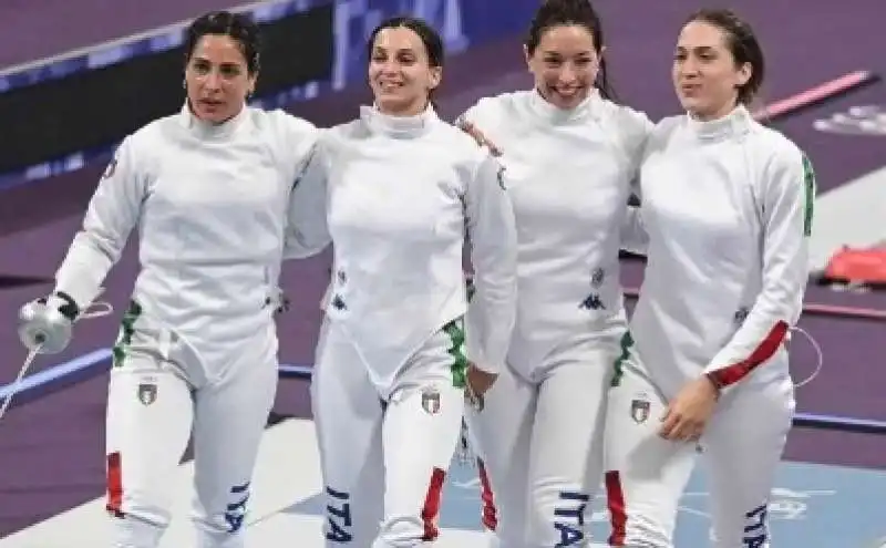 rossella fiamingo, alberta santuccio, mara navarria e giulia rizzi spada femminile 3