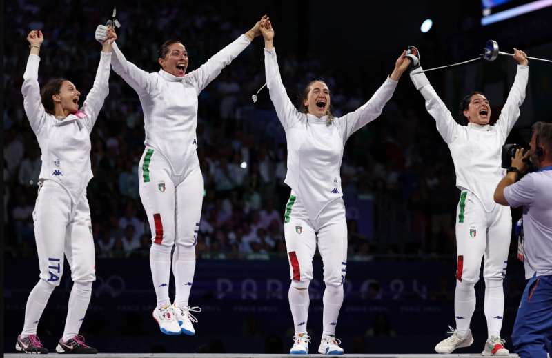 rossella fiamingo, alberta santuccio, mara navarria e giulia rizzi spada femminile 9