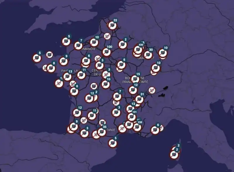 SABOTAGGIO RETE FIBRA OTTICA FRANCIA