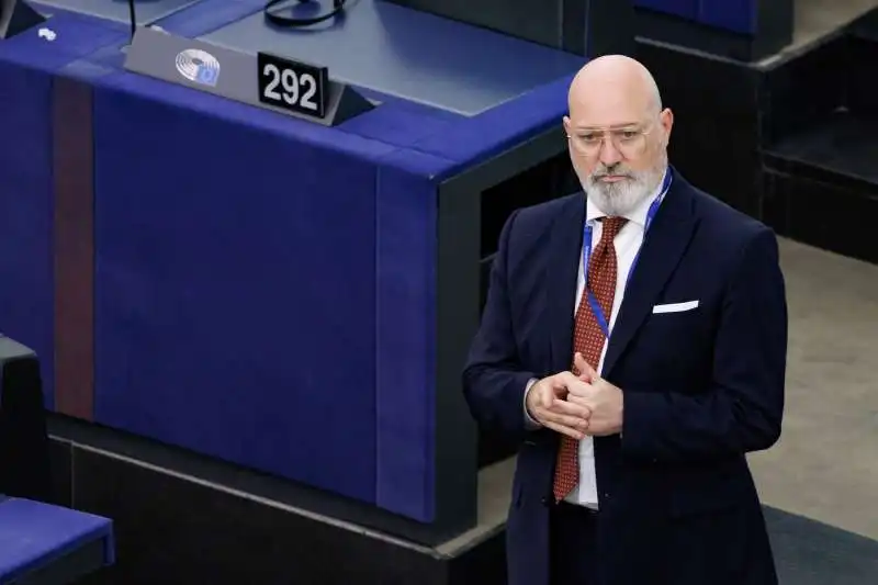 stefano bonaccini al parlamento europeo.     