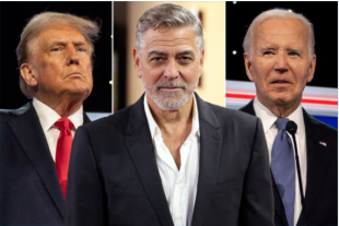 trump clooney biden