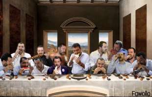 ULTIMA CENA IN VERSIONE SALVINI - MEME BY FAWOLLO