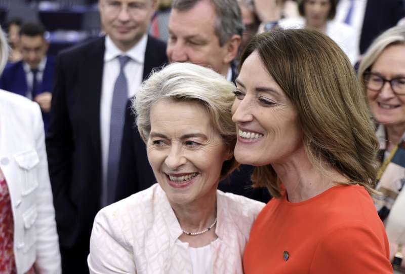 ursula von der leyen e roberta metsola