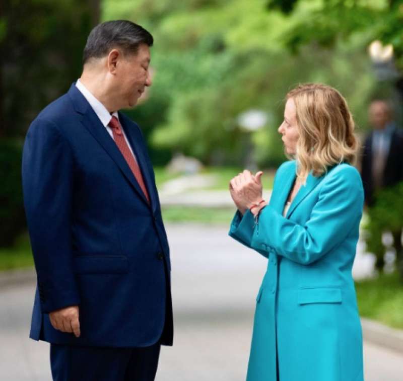 XI JINPING E GIORGIA MELONI