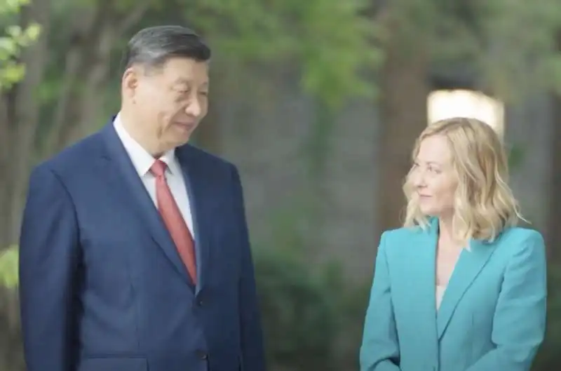 xi jinping   giorgia meloni 