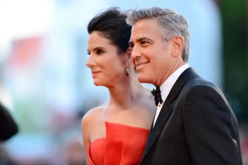 GEORGE CLOONEY E SANDRA BULLOCK A VENEZIA 