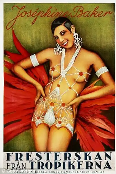 JOSEPHINE BAKER LOCANDINA DI UNO SPETTACOLO 