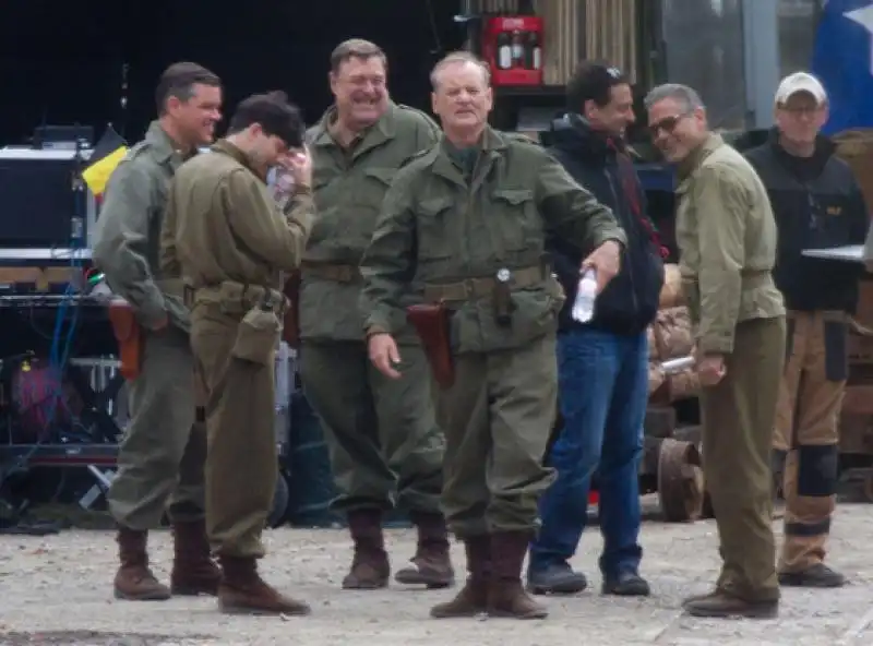 matt damon george clooney john goodman bill murray e il cast di monuments men 