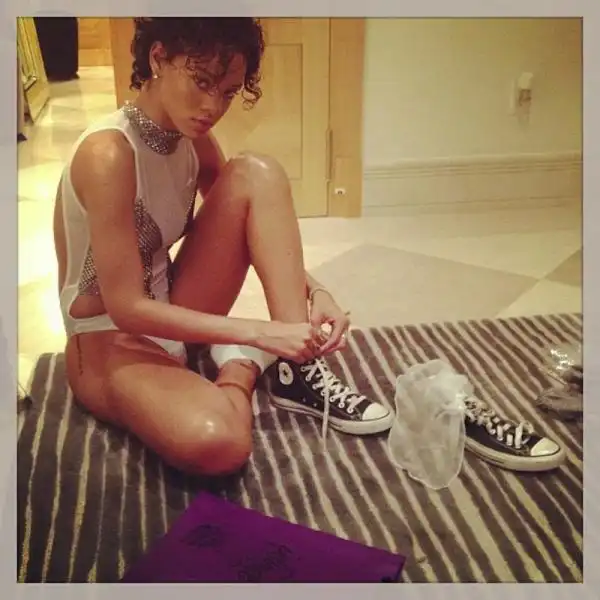 Rihanna gets ready for Carnival 