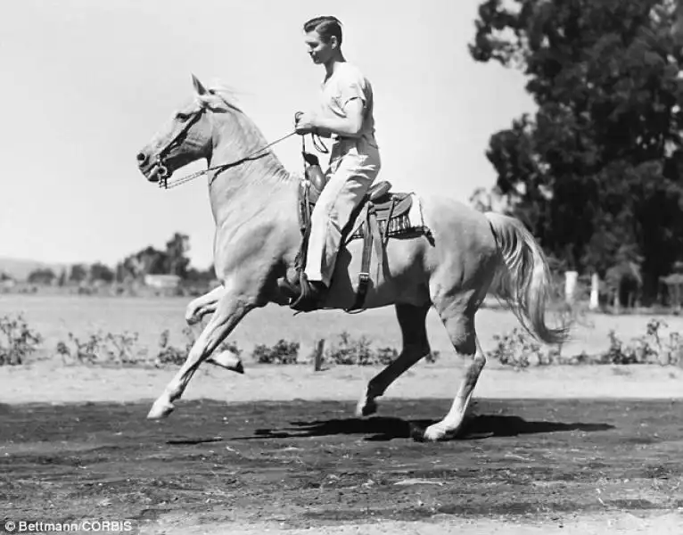 VACANZE DEI VIP CLARK GABLE IN CALIFORNIA 