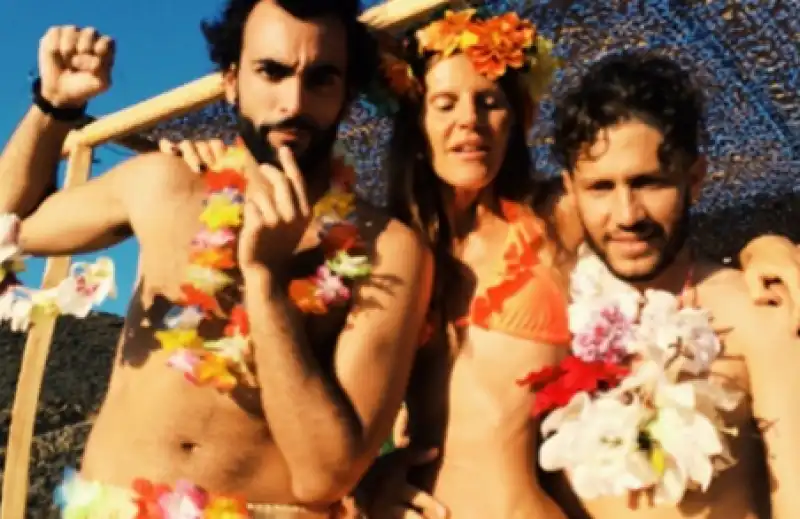 anna dello russo marco mengoni e un amico