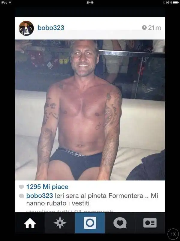 bobo vieri a formentera 