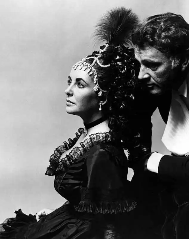 Elizabeth Taylor and Richard Burton by Cecil Beaton