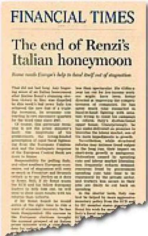 FINANCIAL TIMES SU RENZI 