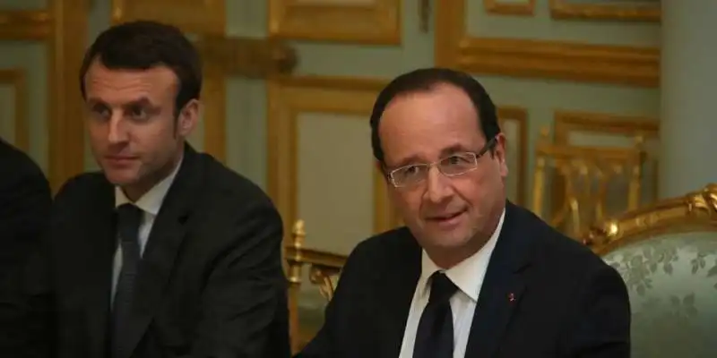 hollande e emmanuel macron