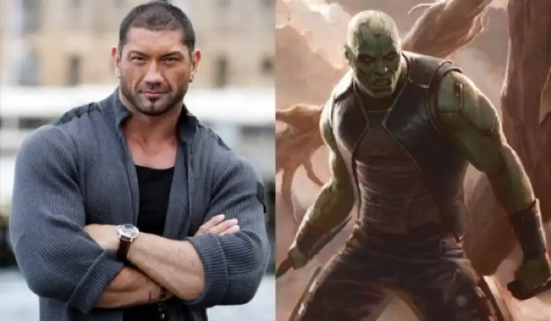 i guardiani della galassia dave bautista drax