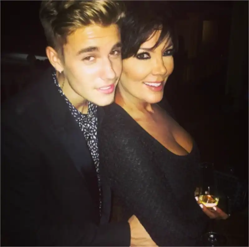 kriss jenner e justin biber