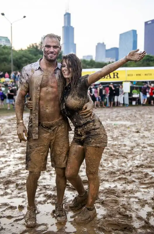 lollapalooza in mezzo al fango