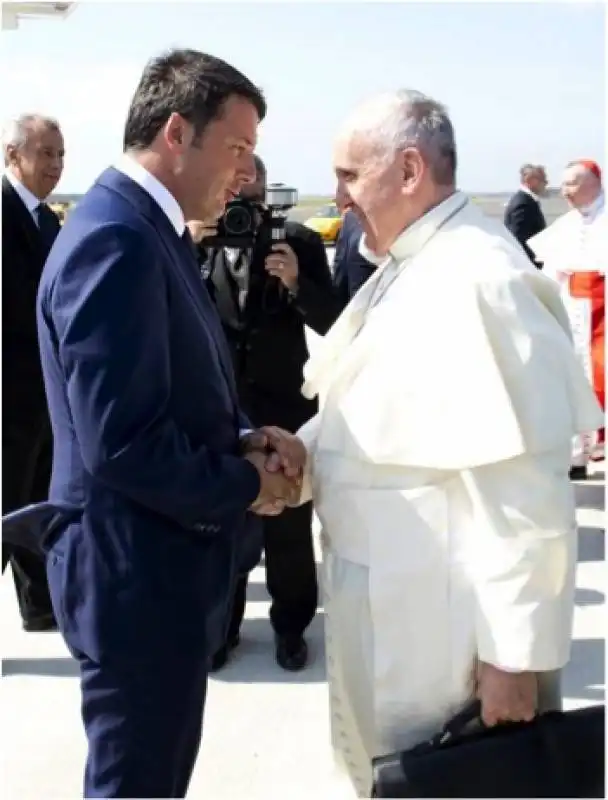 renzi e bergoglio 