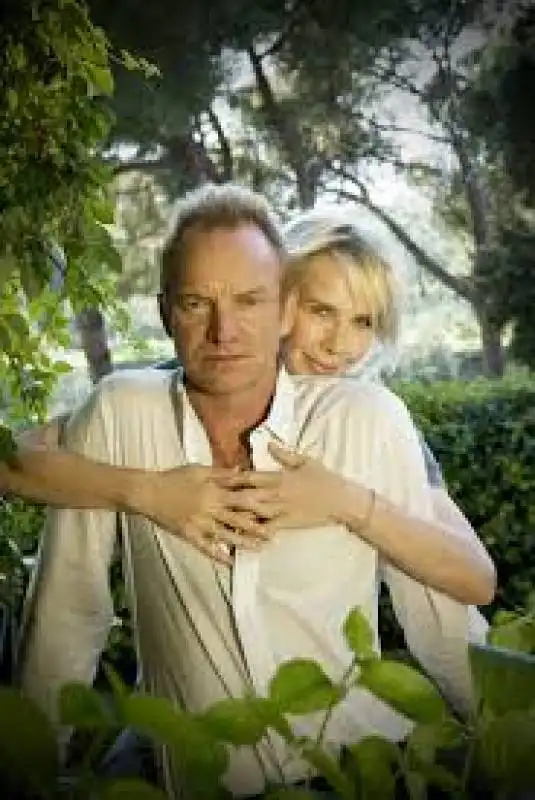 sting e la moglie