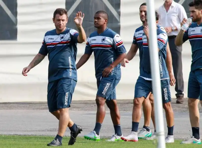 antonio cassano sampdoria e la panza