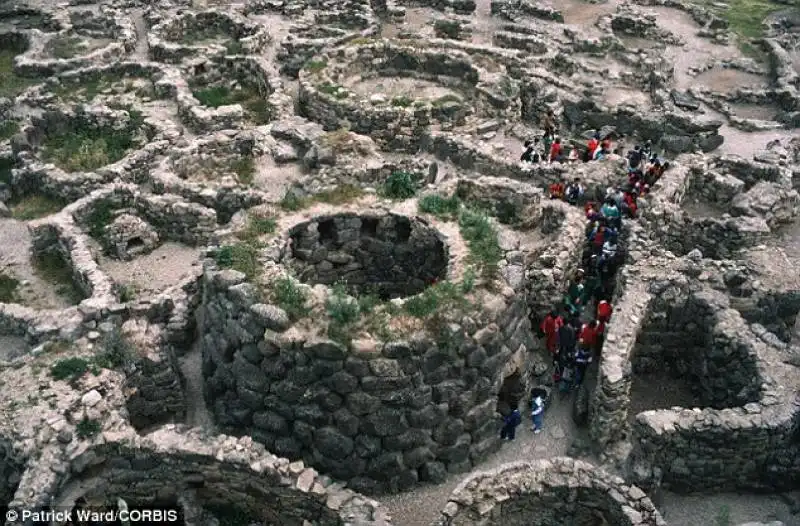 area di su nuraxi a barumini   sardegna