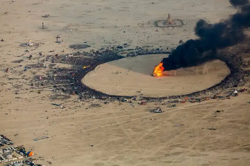 burning man 2014   scatto aereo