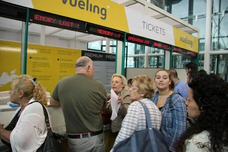 caos vueling a fiumicino  