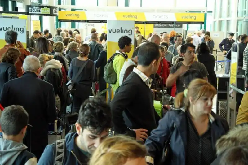 caos vueling a fiumicino 