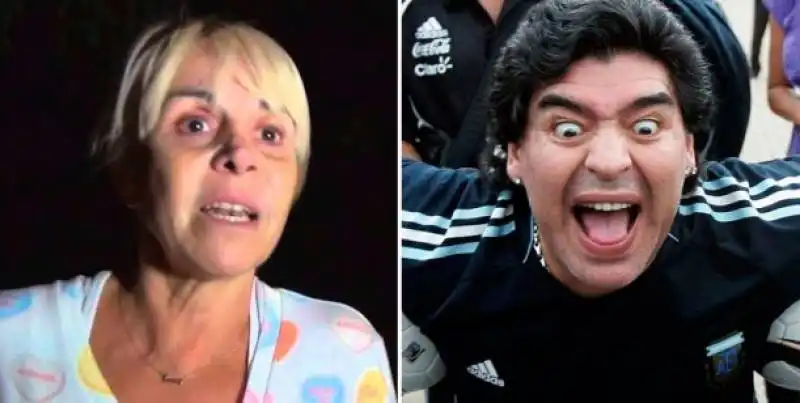 claudia villafane e diego maradona 