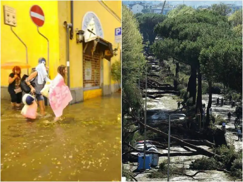 FIRENZE NUBIFRAGIO TROMBA ARIA