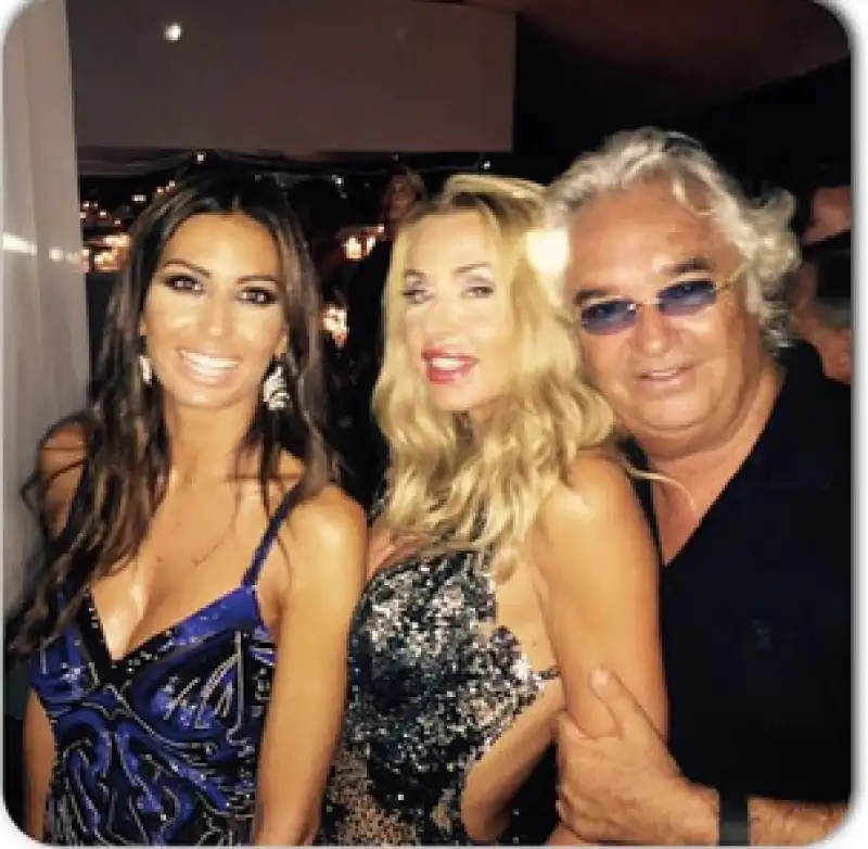 gregoraci   valeria marini   briatore 