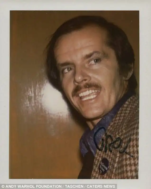 jack nicholson nel visual diary di andy warhol