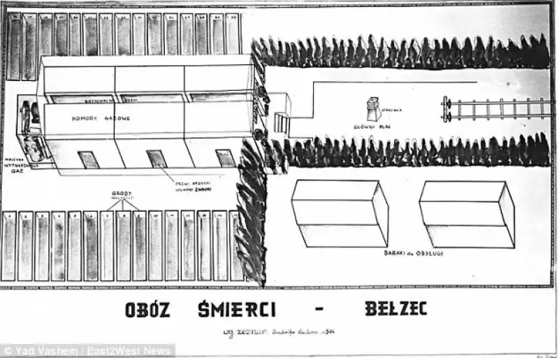 mappa del cmapo di sterminio di belzec   ucraina