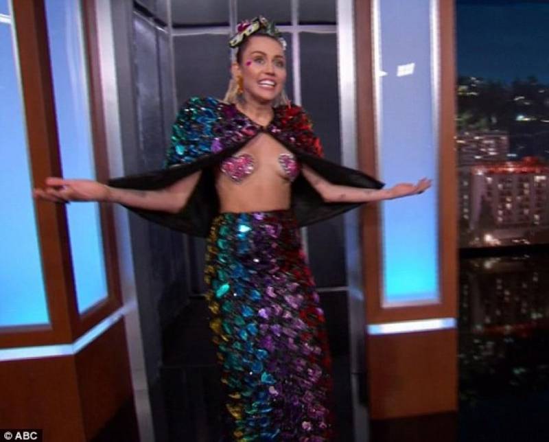 miley cyrus da jimmy kimmel 5