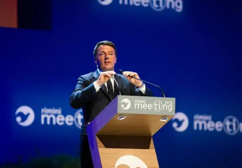 renzi al meeting di rimini  2