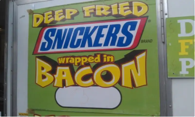 snickers fritto con bacon