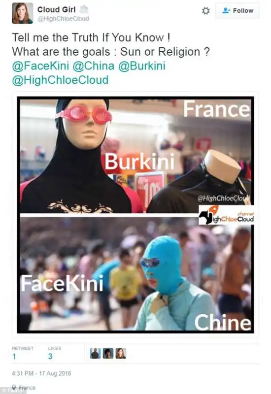 burkini no e facekini si