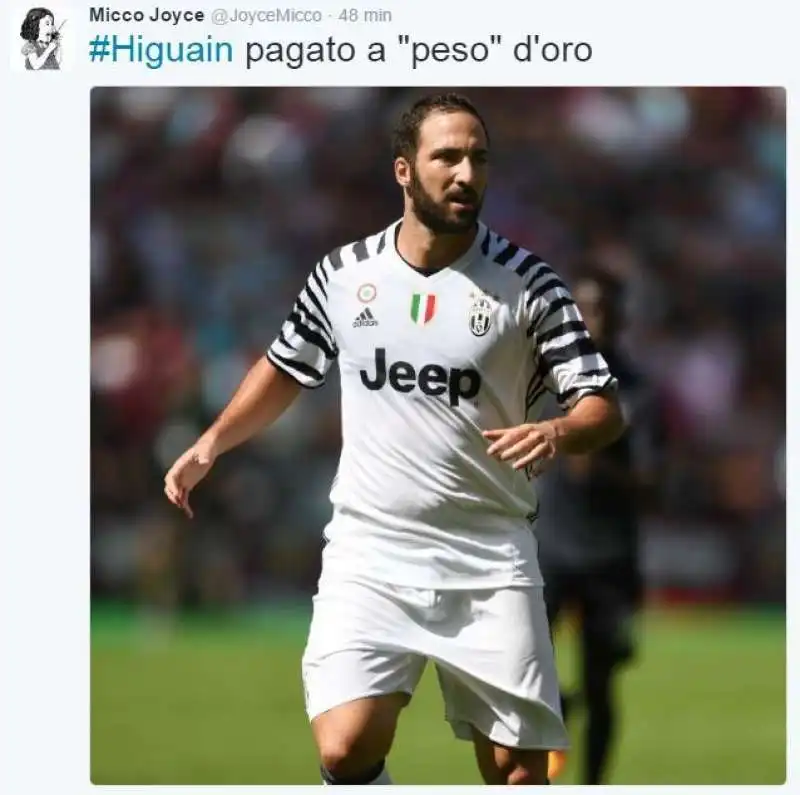 higuain con  la pancetta