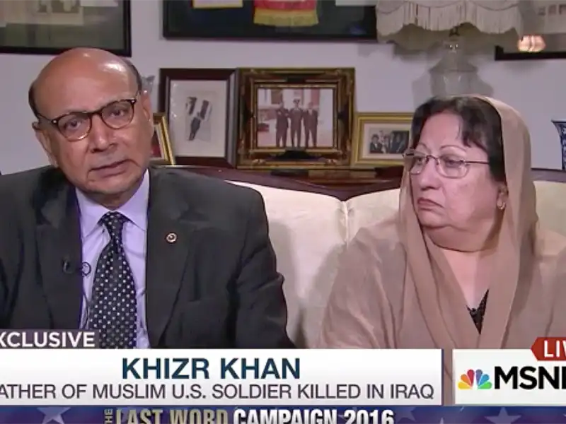 Khizr Khan e la moglie