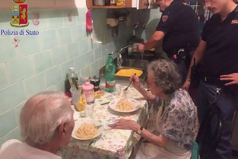 pasta al burro polizia di roma