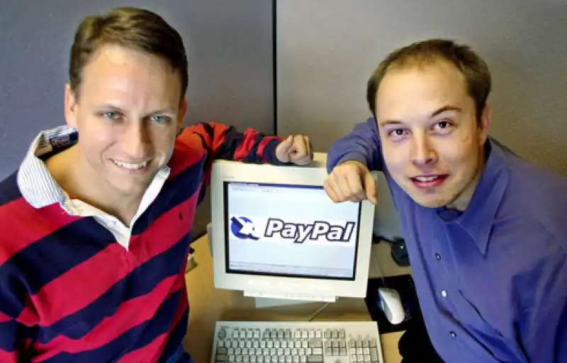 peter thiel, elon musk fondatori di paypal