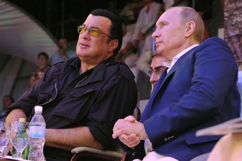 putin con l amico steven seagal