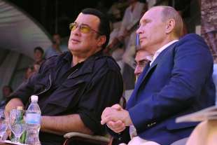 putin con l amico steven seagal