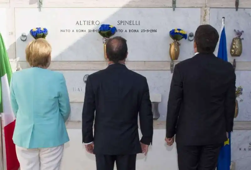 renzi hollande merkel a ventotene