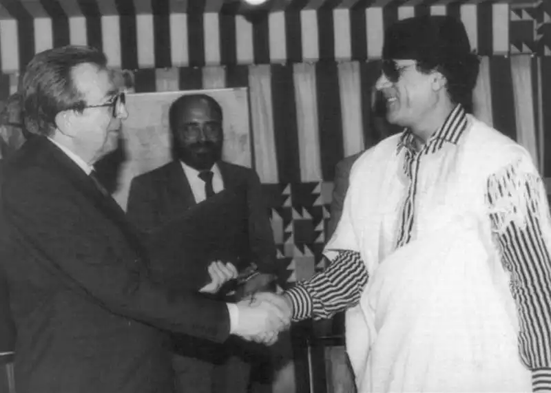 ANDREOTTI E GHEDDAFI