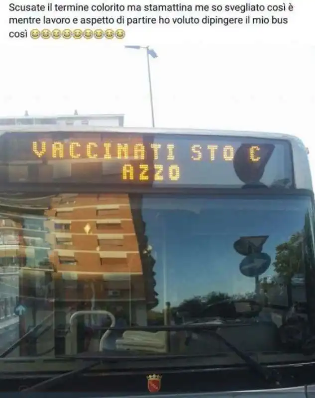 AUTOBUS ROMA VACCINI 