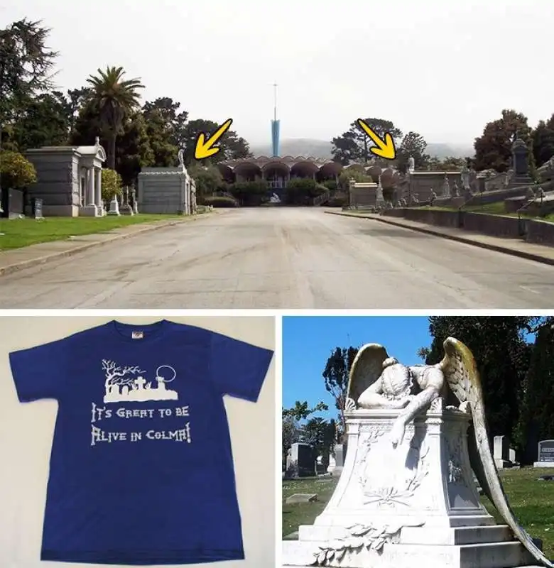 colma la citta dei cimiteri