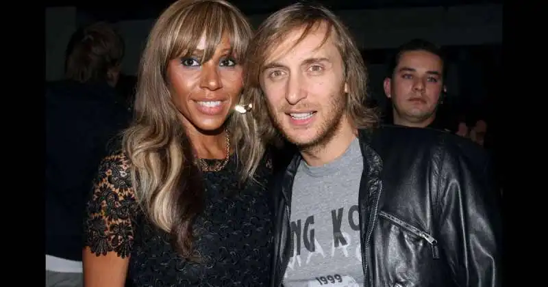 david guetta con l ex moglie cathy